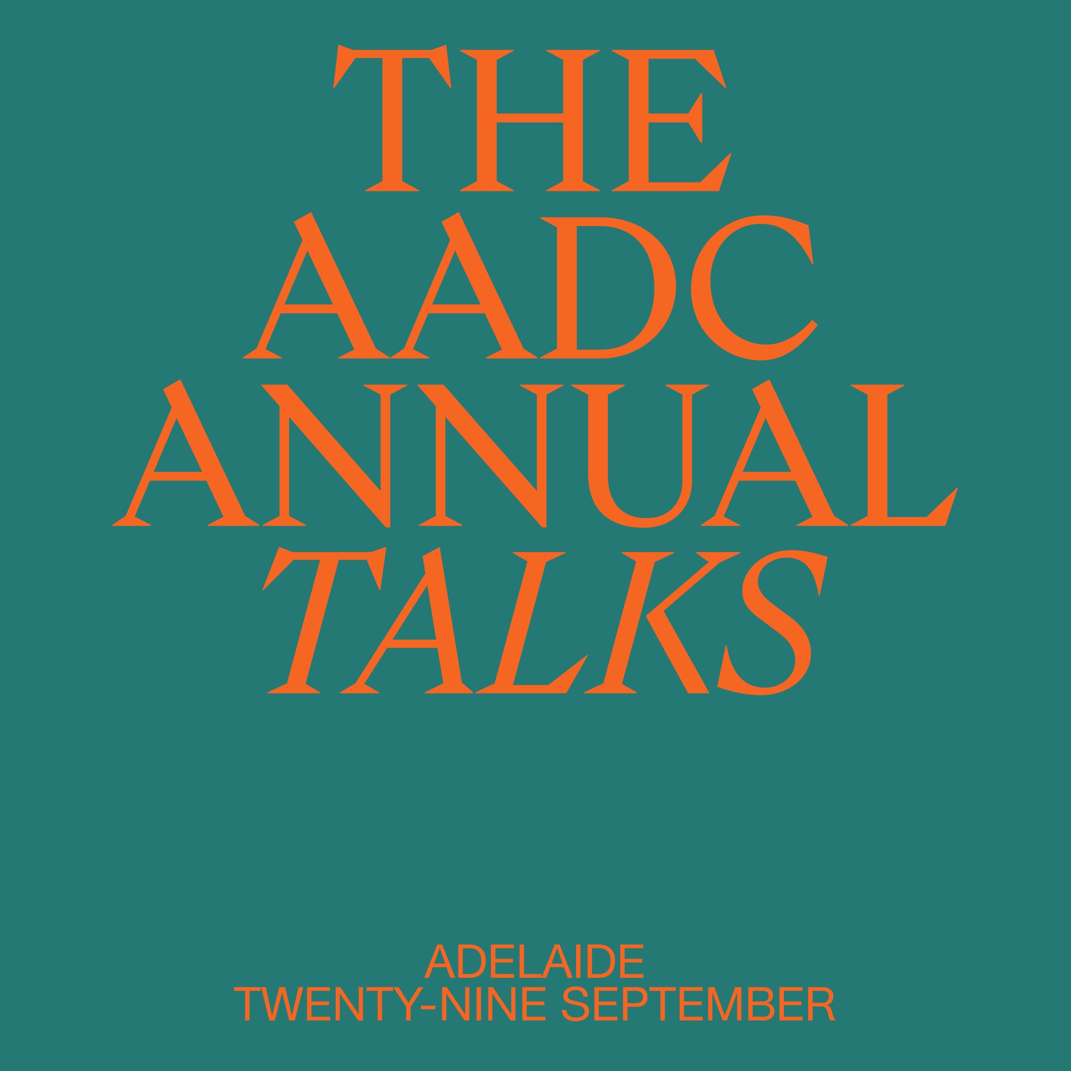 Tickets now on sale for Adelaide Advertising and Design Club’s inaugural ‘AADC Annual Talks’