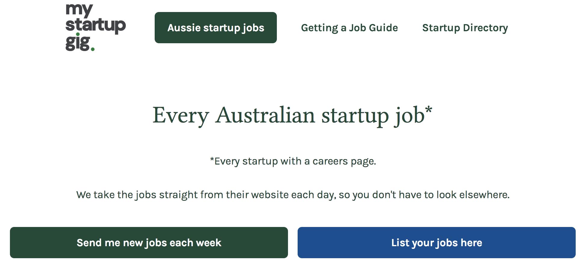 Switch Agency for a Startup ~ My Startup Gig largest curated startup job board in Australia