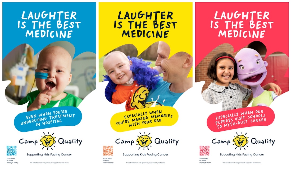 Camp Quality highlights the health benefits of laughter in new advertising campaign via Communicado and Dentsu Creative