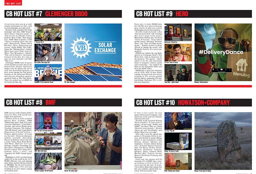 Countdown to Campaign Brief Agency of the Year plus Hot+Cold Chart – deadline Wednesday 11 Jan