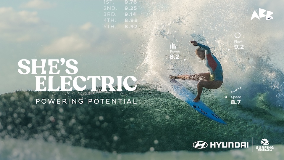 Hyundai Australia uses performance data to unearth the next generation of female surfing talent in new campaign via Innocean Australia