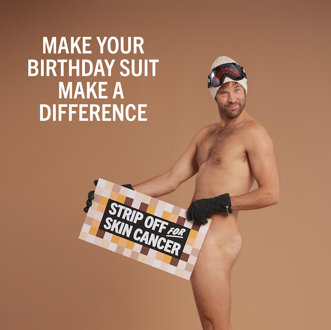 Skin check champions encourage Australians to make their birthday suits make a difference in latest campaign via Bounce Creative, Sydney