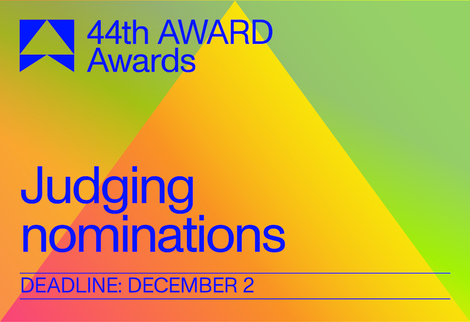 44th AWARD Awards launches call for judges