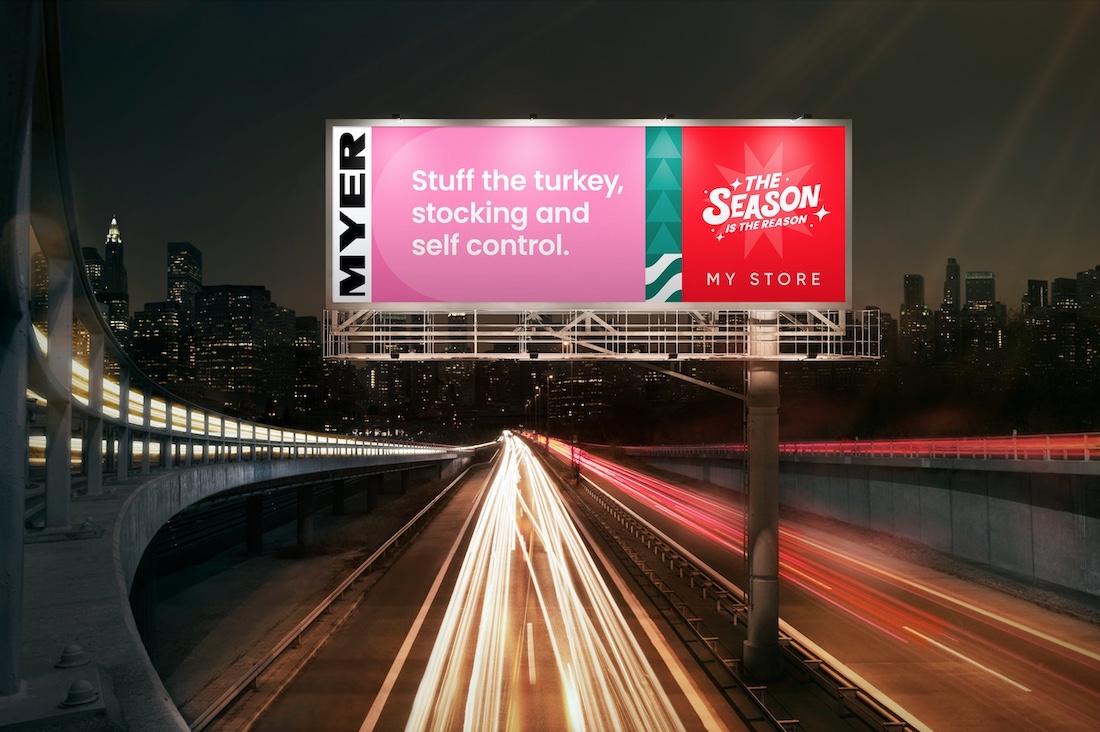 This year the season is the reason in Myer’s bold new Christmas campaign via Clemenger BBDO
