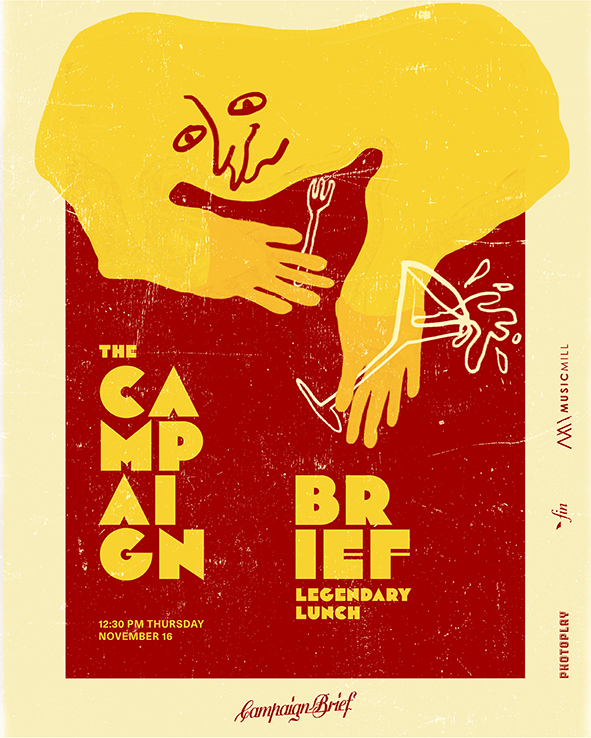 Countdown to the Campaign Brief Sydney Legendary Lunch Thursday 16 Nov ~ sponsored by Fin Design + Effects, Photoplay and Music Mill