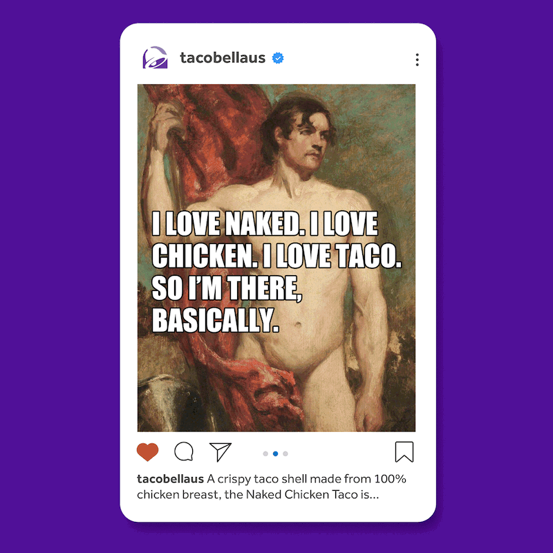 Taco Bell unveils ‘Naked But Tasteful’ campaign for Naked Chicken Taco via 72andSunny