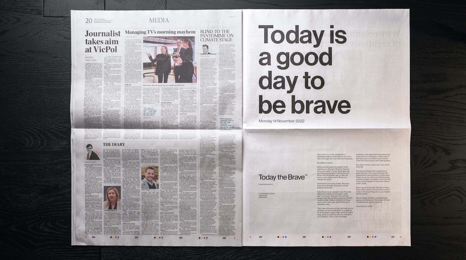Today is a good day to be brave: New independent creative agency Today the Brave launches
