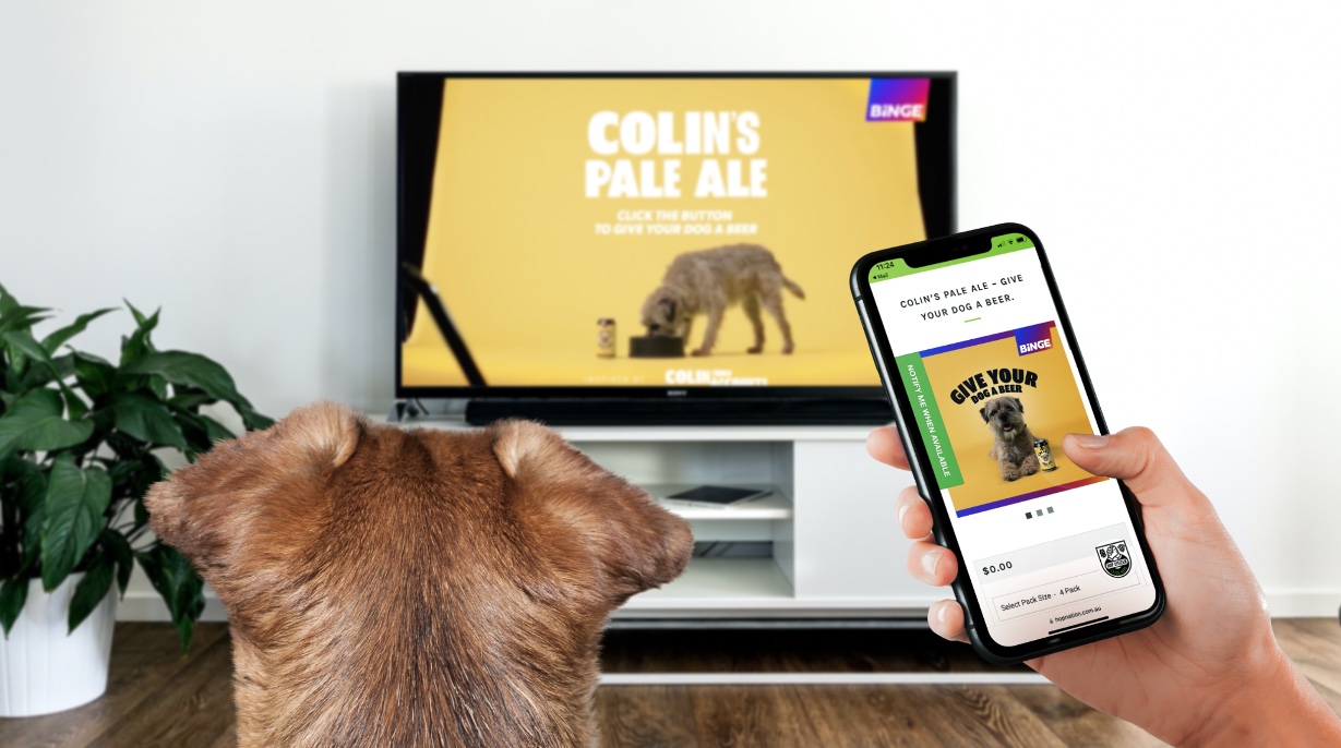 BINGE celebrates launch of new Aussie comedy ‘Colin From Accounts’ with release of Colin’s Pale Ale… a beer for dogs via Thinkerbell