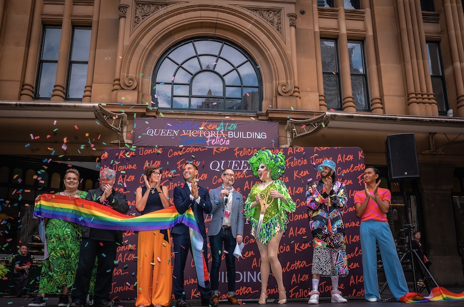 QVB honours Australian LGBTQIA+ leaders in new Sydney World Pride campaign via Fabric