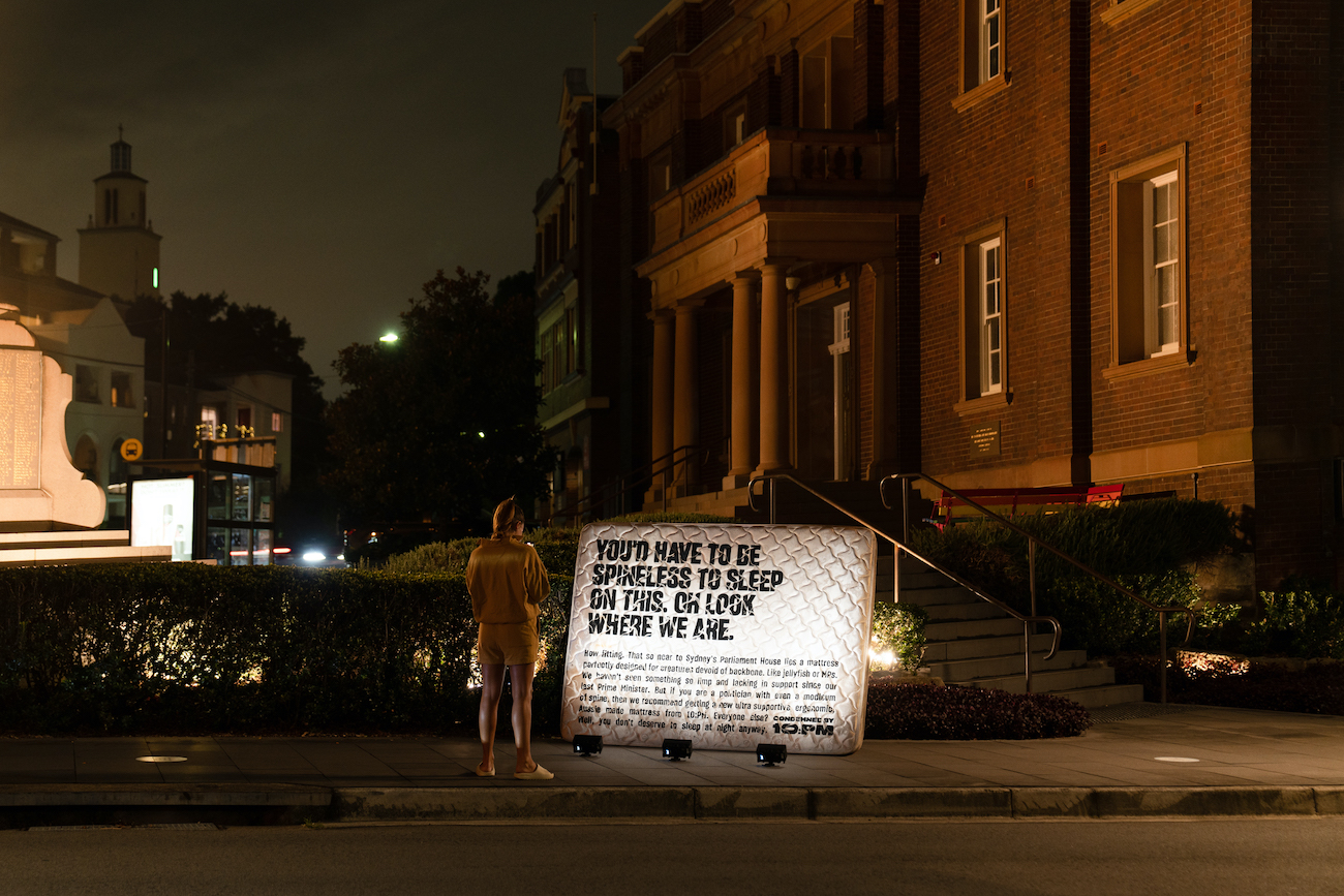10:PM turns abandoned mattresses into unmissable media via Howatson+Company
