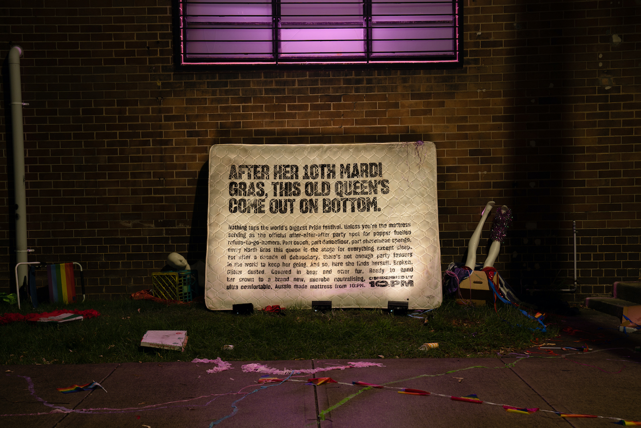 10:PM turns abandoned mattresses into unmissable media via Howatson+Company