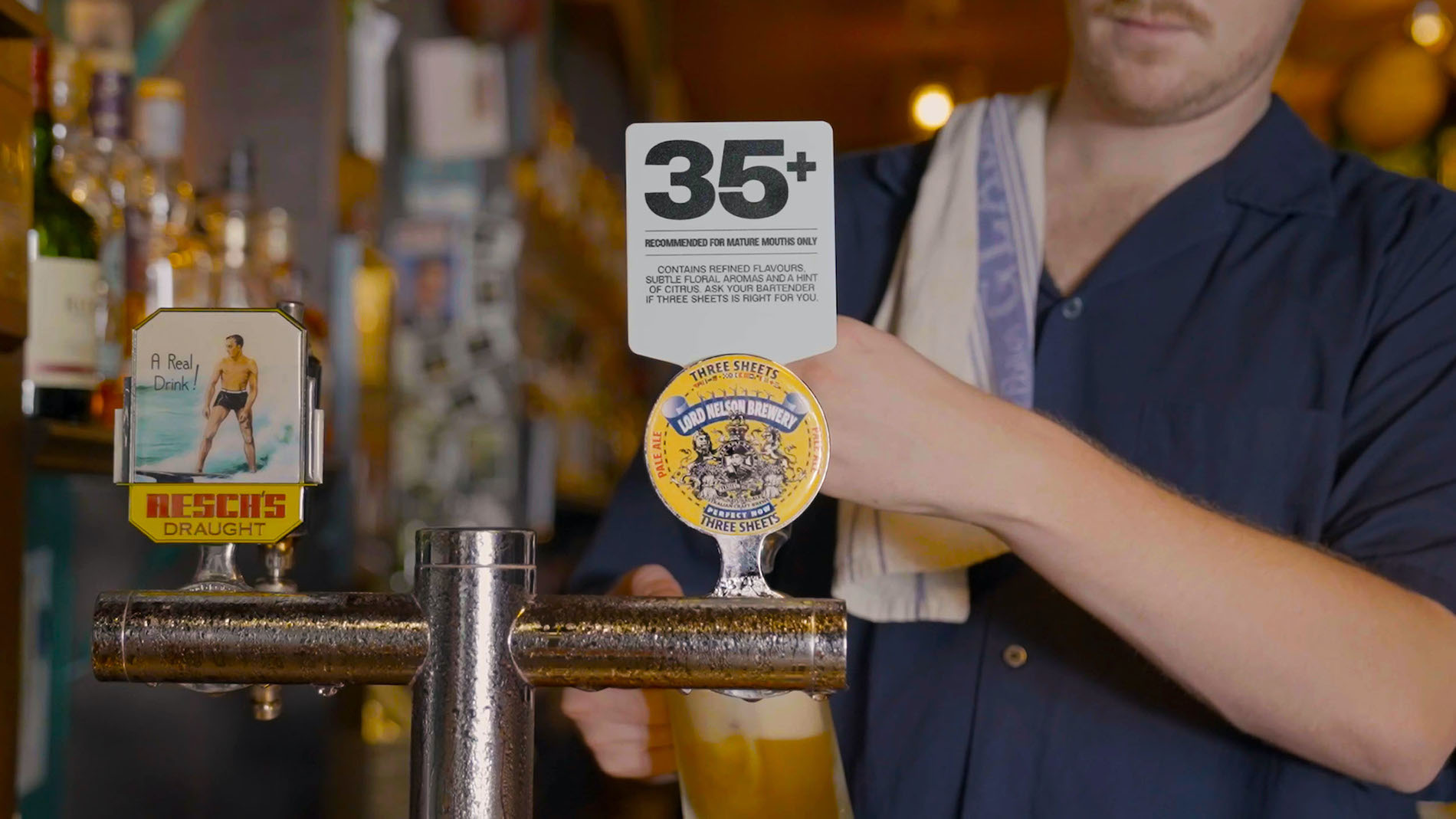 Lord Nelson Brewery raises the drinking age of Three Sheets Pale Ale to 35+ in new campaign via Howatson+Company