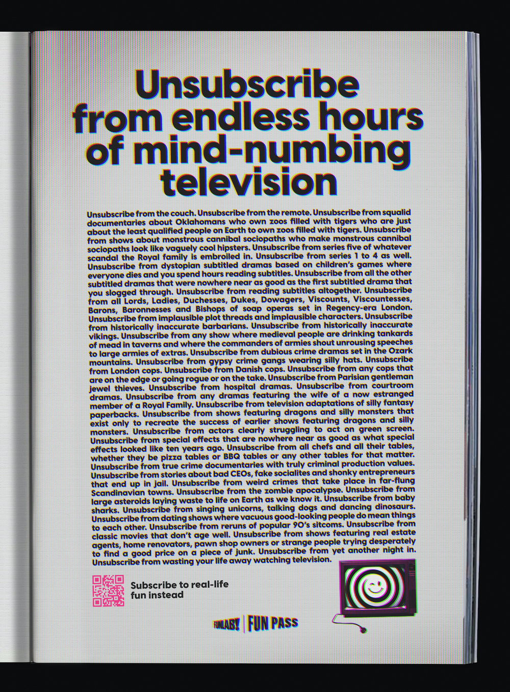 Funlab launches subscription for real-life fun to end streaming addictions in new campaign via DDB Group Melbourne and Mango