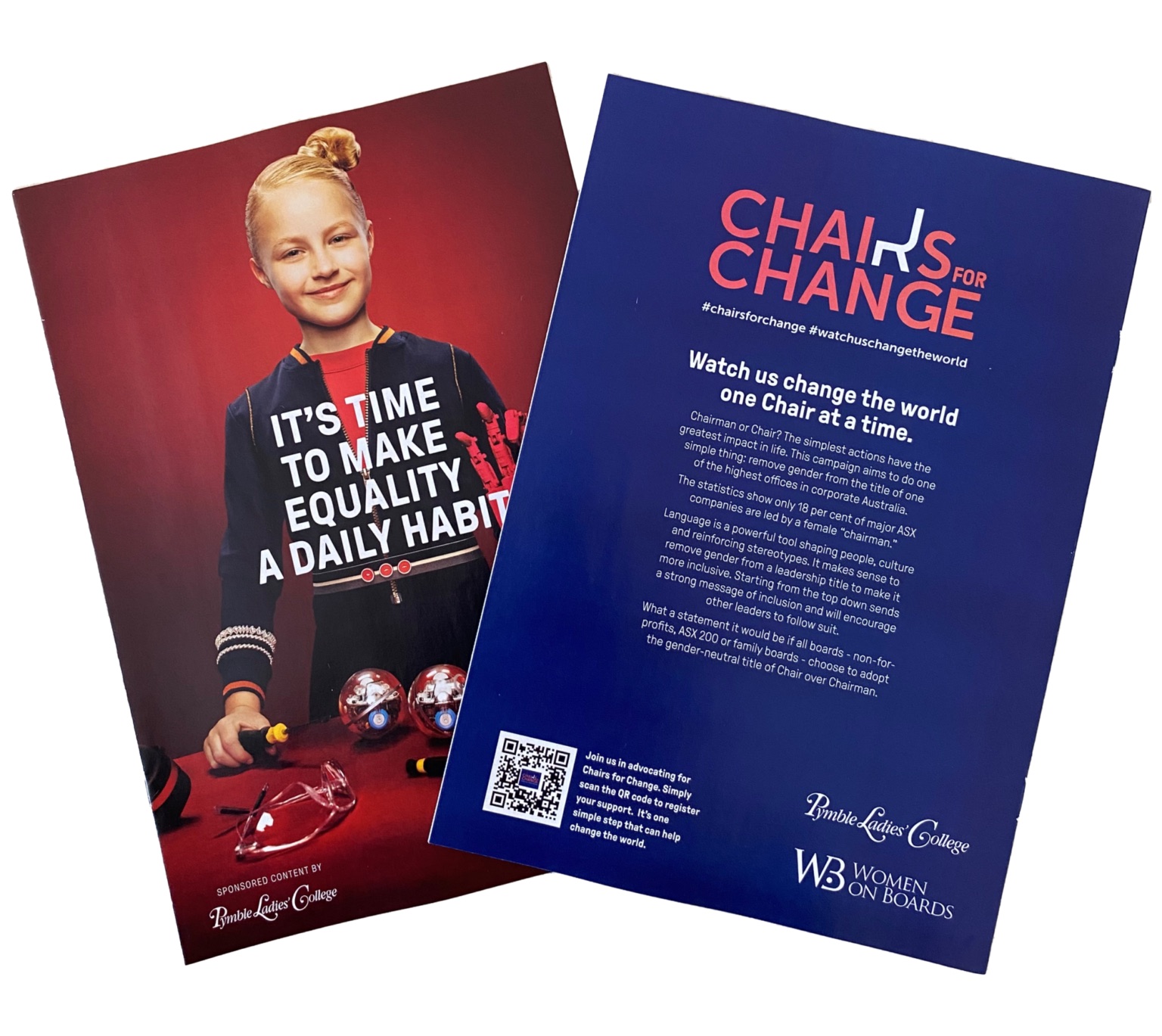 Pymble Ladies’ College launches Chairs for Change for International Women’s Day as part of new brand campaign via Pinch of Masala