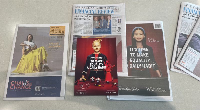 Pymble Ladies’ College launches Chairs for Change for International Women’s Day as part of new brand campaign via Pinch of Masala