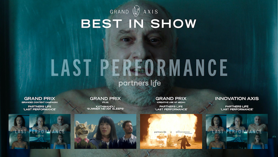Colenso BBDO takes out coveted Agency of the Year title at NZ AXIS Awards 2023; Special scores Grand AXIS for Partners Life ‘Last Performance’; Sweetshop named Production Co. of the Year