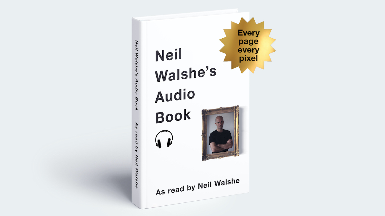 Creative director Neil Walshe converts online book into audiobook