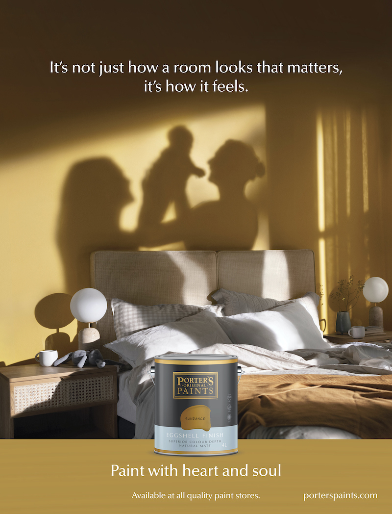 Porter’s Paints launches new brand platform ‘Paint with heart and soul’ via Thinkerbell