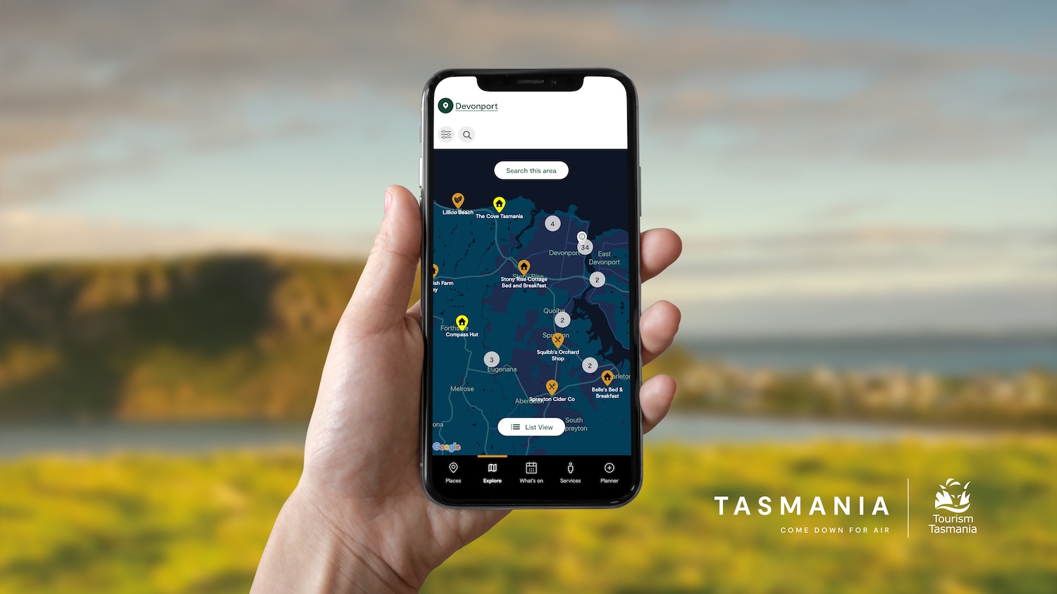 Tourism Tasmania launches state-first ‘Discover Tasmania’ app via Orchard and Clemenger BBDO