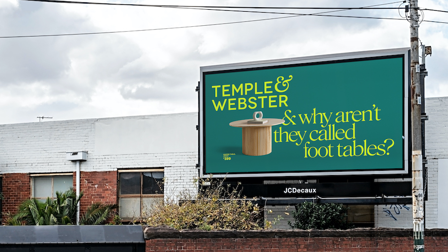 Temple & Webster makes every space beautiful in latest campaign via Howatson+Company