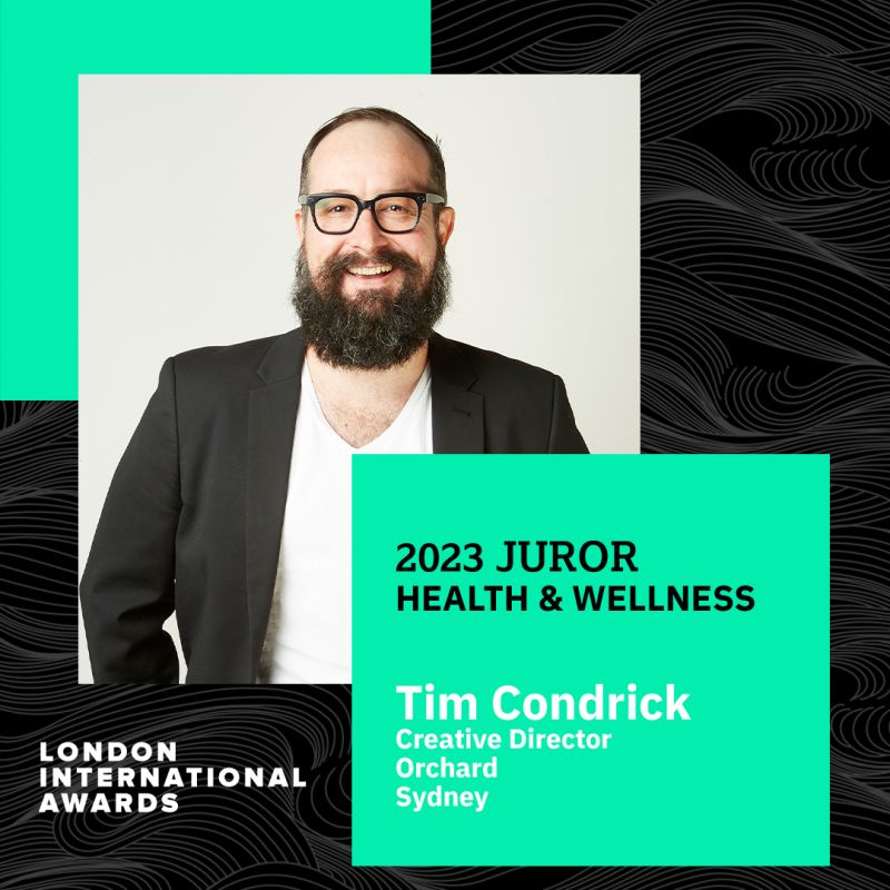 Orchard CD Tim Condrick selected for London International Awards Heath & Wellness jury