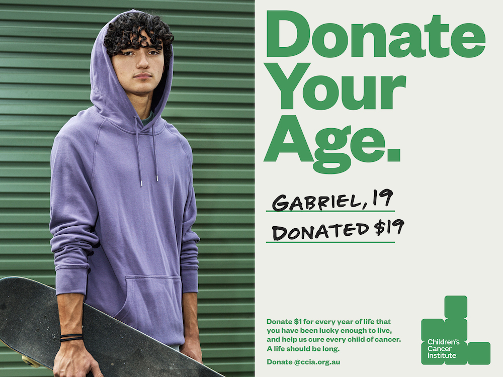 Children’s Cancer Institute launches new ‘Donate Your Age’ fundraising campaign via Orphan