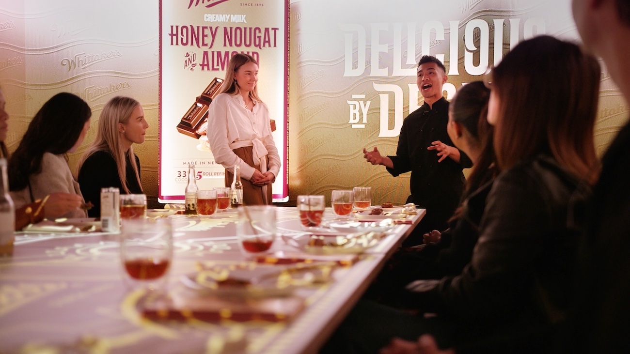 Whittaker’s unveils new Honey Nougat & Almond ‘Delicious by Design’ campaign via Breakout Room, MBM, Satellite, AKQA and SweeneyVesty