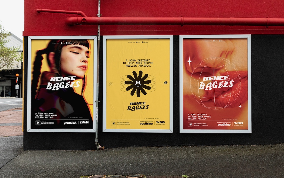ASB and Youthline launch ‘Bagels’ by BENEE – a new song to help ease anxious feelings, part of a new campaign via The Monkeys Aotearoa