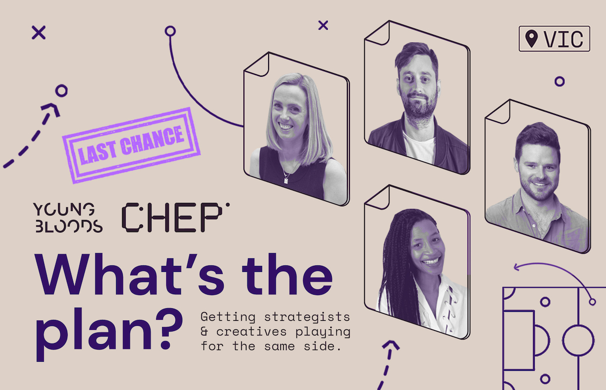 Last chance to get tickets to Youngbloods X CHEP Network ‘What the Plan?’ event this Wed, May 31