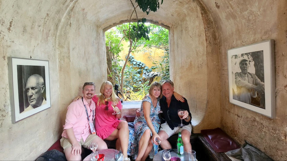 The Legendary CB Colombe d’Or Lunch – The heavy ad hitters hit the rosé in St Paul de Vence