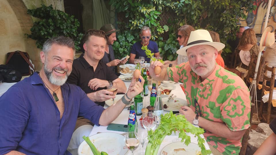 The Legendary CB Colombe d’Or Lunch – The heavy ad hitters hit the rosé in St Paul de Vence