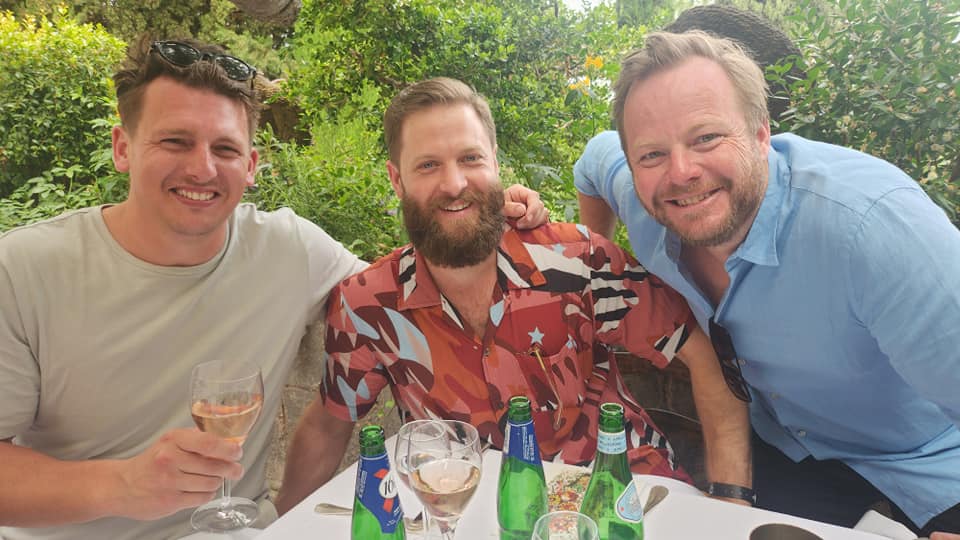 The Legendary CB Colombe d’Or Lunch – The heavy ad hitters hit the rosé in St Paul de Vence