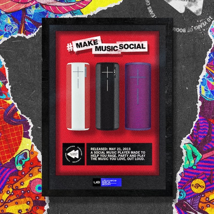 Ultimate Ears celebrates 10 years of BOOM! in latest ‘Ultimate Rewind’ campaign via UMM