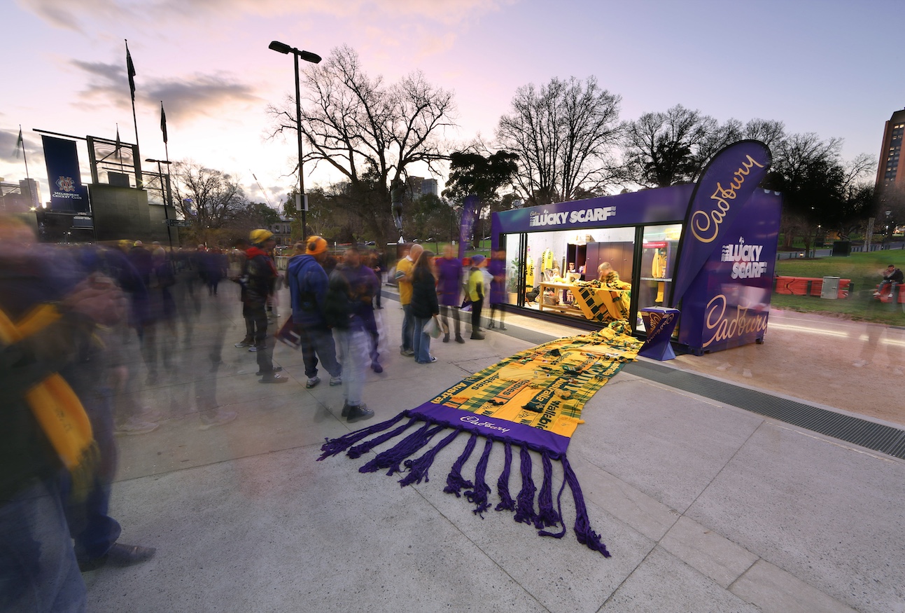 Cadbury launches giant lucky scarf for Wallabies in new activation via Ogilvy