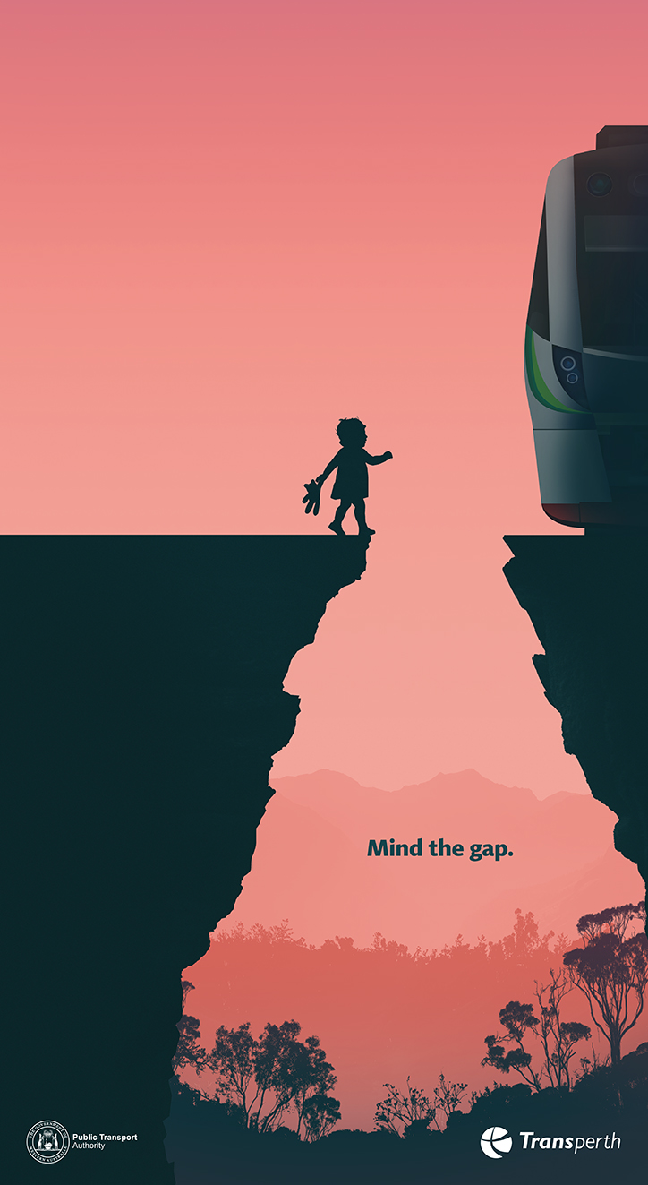 Public Transport Authority launches eye catching Mind The Gap safety campaign via Moonsail