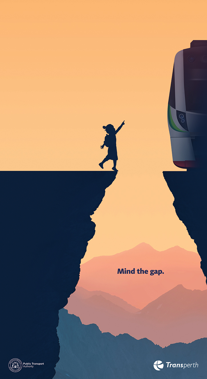 Public Transport Authority launches eye catching Mind The Gap safety campaign via Moonsail