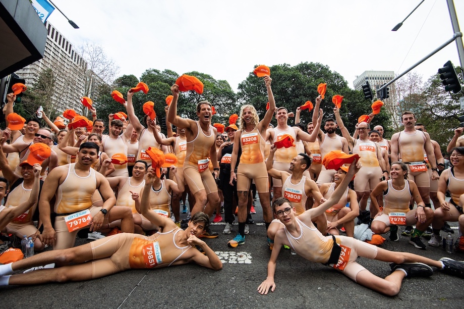 amaysim builds on TVC and brand platform with giant nudie run through Sydney