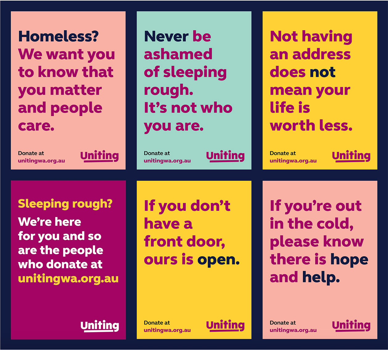 Uniting WA leads by example with Homelessness Week outdoor campaign via &Partners