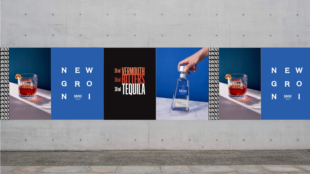 1800 Tequila unveils ‘1800 Newgroni’ for Negroni Week 2023 in new work via AnalogFolk Australia