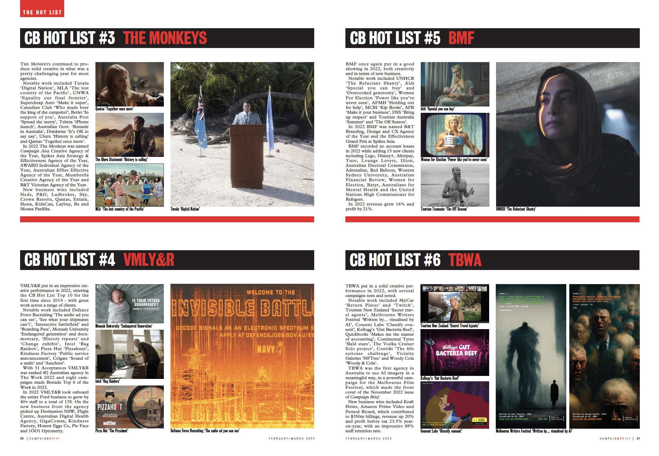 Countdown to Campaign Brief Agency of the Year plus Hot+Cold Chart – deadline Thursday 11 Jan