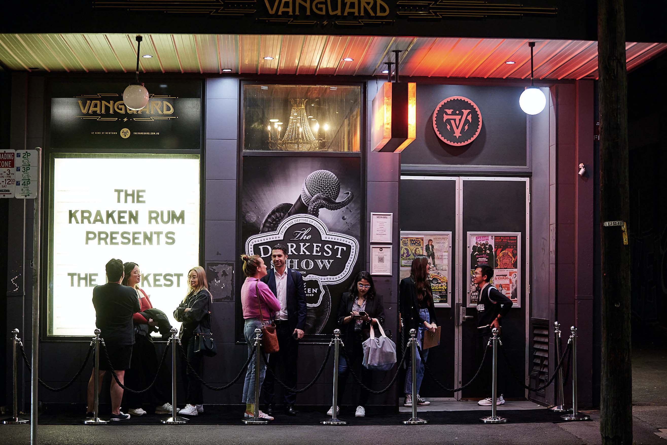 The Kraken rum and Mango Sydney host dark comedy night at The Vanguard in Newtown