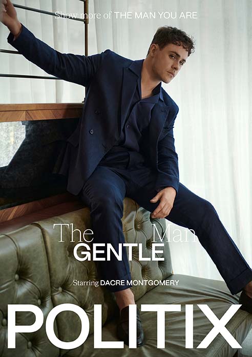 DACRE MONTGOMERY SHOWS THE MANY SIDES OF HIMSELF IN POLITIX CAMPAIGN VIA FABRIC