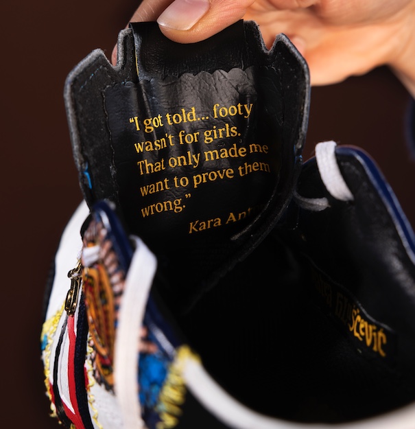 Johnnie Walker champions strides made in AFLW with boots made from past trailblazers in new campaign via Leo Burnett Australia