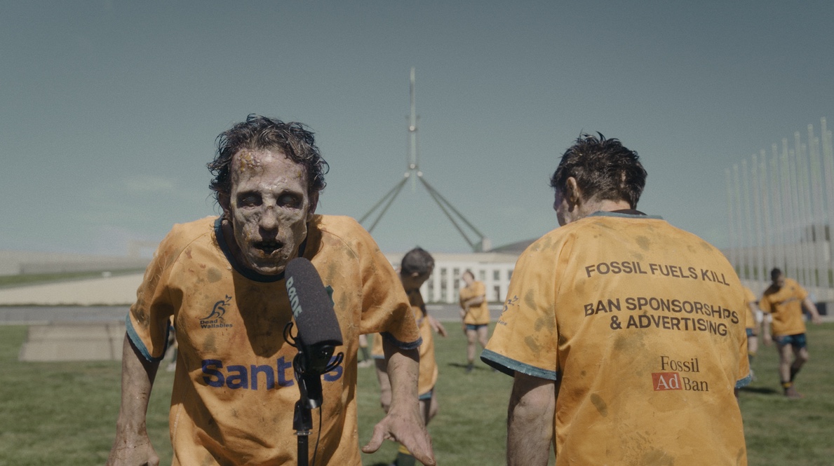 Dead Wallabies star in new film against fossil fuel advertising via Comms Declare and Rouser