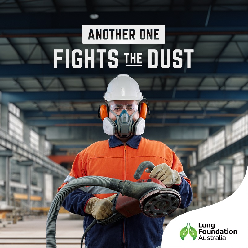 Lung Foundation Australia calls on tradies to join the fight against Silica dust in urgent new campaign ‘Another One Fights the Dust’ via Ogilvy