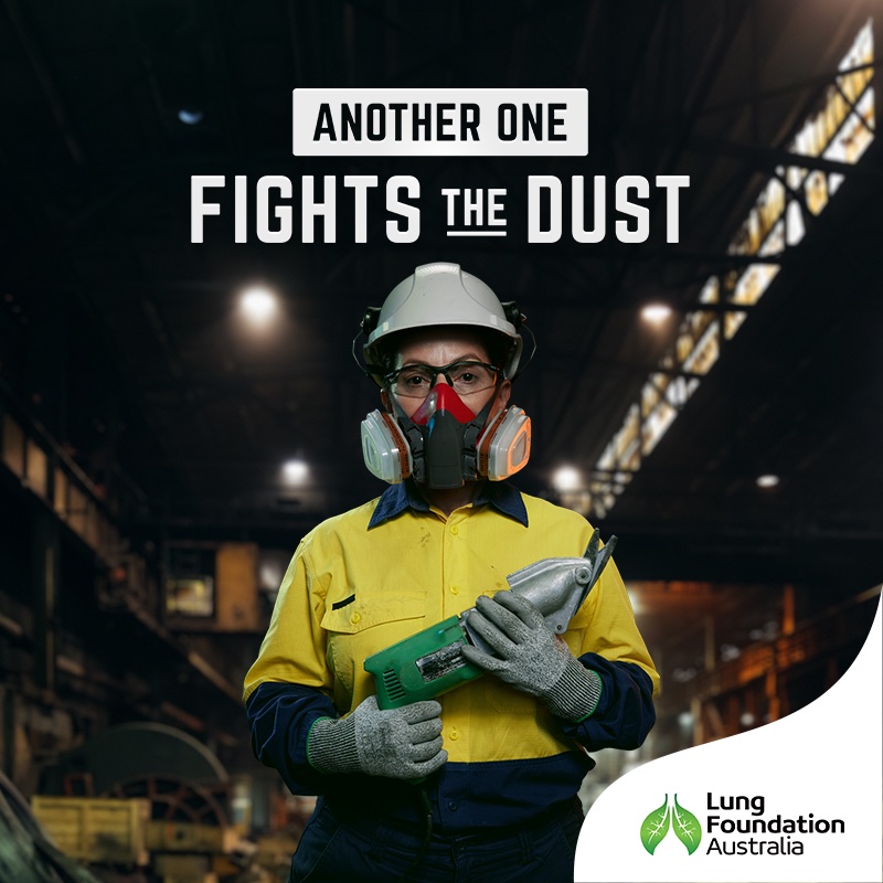 Lung Foundation Australia calls on tradies to join the fight against Silica dust in urgent new campaign ‘Another One Fights the Dust’ via Ogilvy