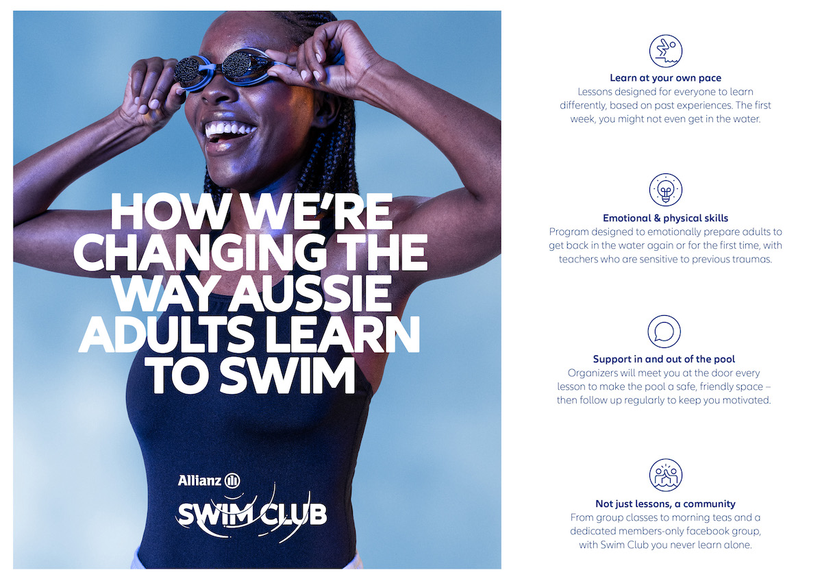 Allianz and Howatson+Company create a swim club for adults who can’t swim