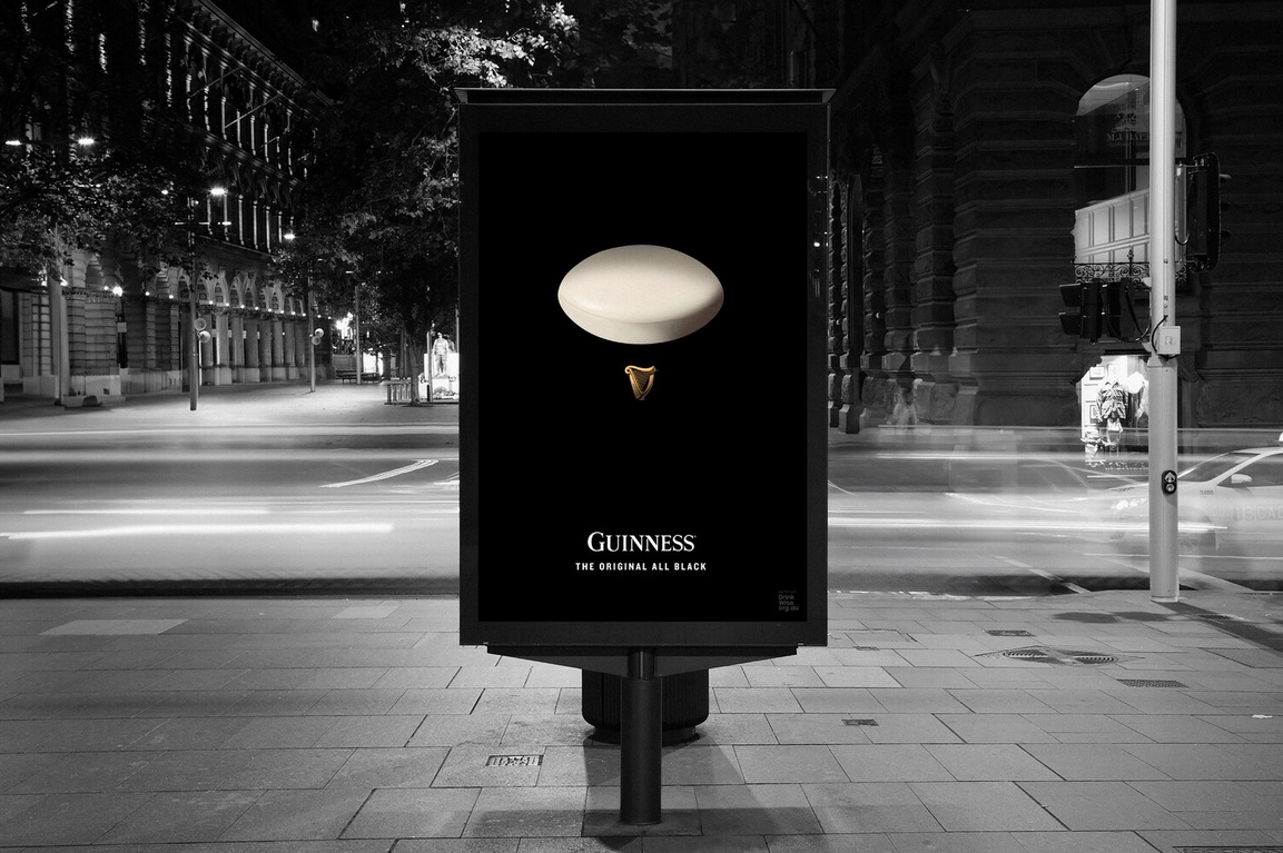 Guinness is the Original All Black in new ad ahead of NZ VS Ireland rugby game via Thinkerbell
