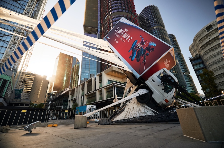 PlayStation Australia celebrates launch of Marvel’s Spider-Man 2 with ‘The Spectacular Save’ stunt on Sydney Harbour via Akcelo