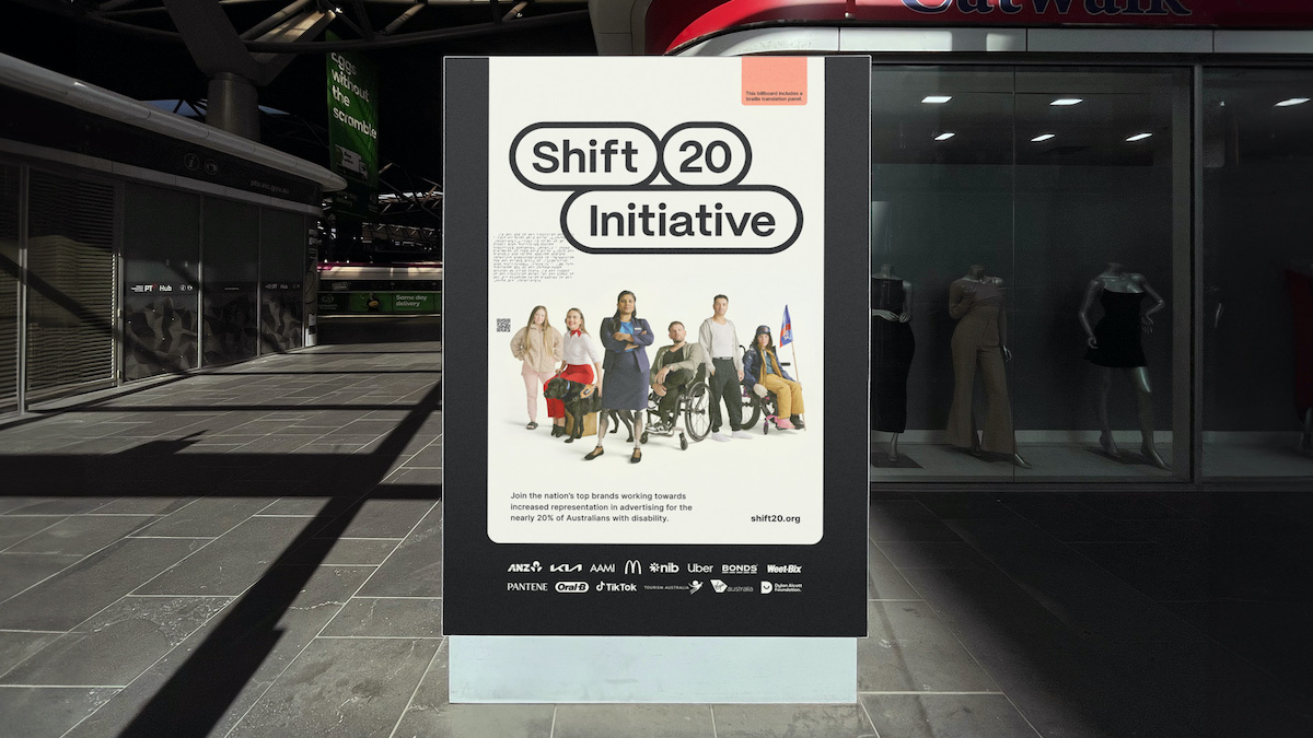 Shift 20 Initiative launches Australian-first braille Out-of-Home campaign for people with low vision or blindness via Special and JCDecaux